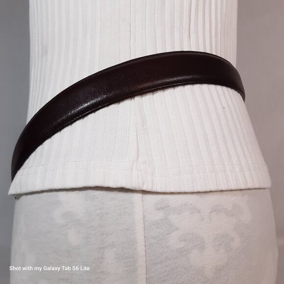 Boyd's Mens Belt 40 Waist Handmade USA Burgundy Brown Genuine Leather - Picture 4 of 13